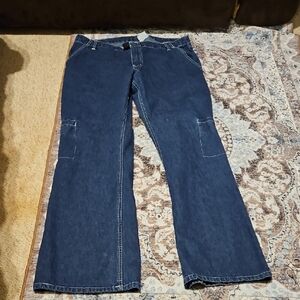 Y2K Jordache Women's Boot Cut Jeans - Dark Blue